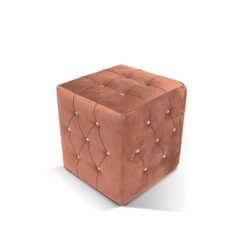 Luxury Σκαμπό σαλονιού 43x43x42cm Rotten apple strass (RAS-4048) - Image 1