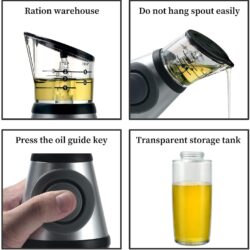 Γυαλίνο δοχείο για λάδι 500ml με δοσομετρητή Oil & Vinegar Dispenser (OVD-4510) - Image 4