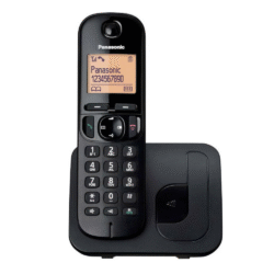 Panasonic Ασύρματο Τηλέφωνο με Aνοιχτή Aκρόαση Μαύρο (KX-TGC210) - Image 1