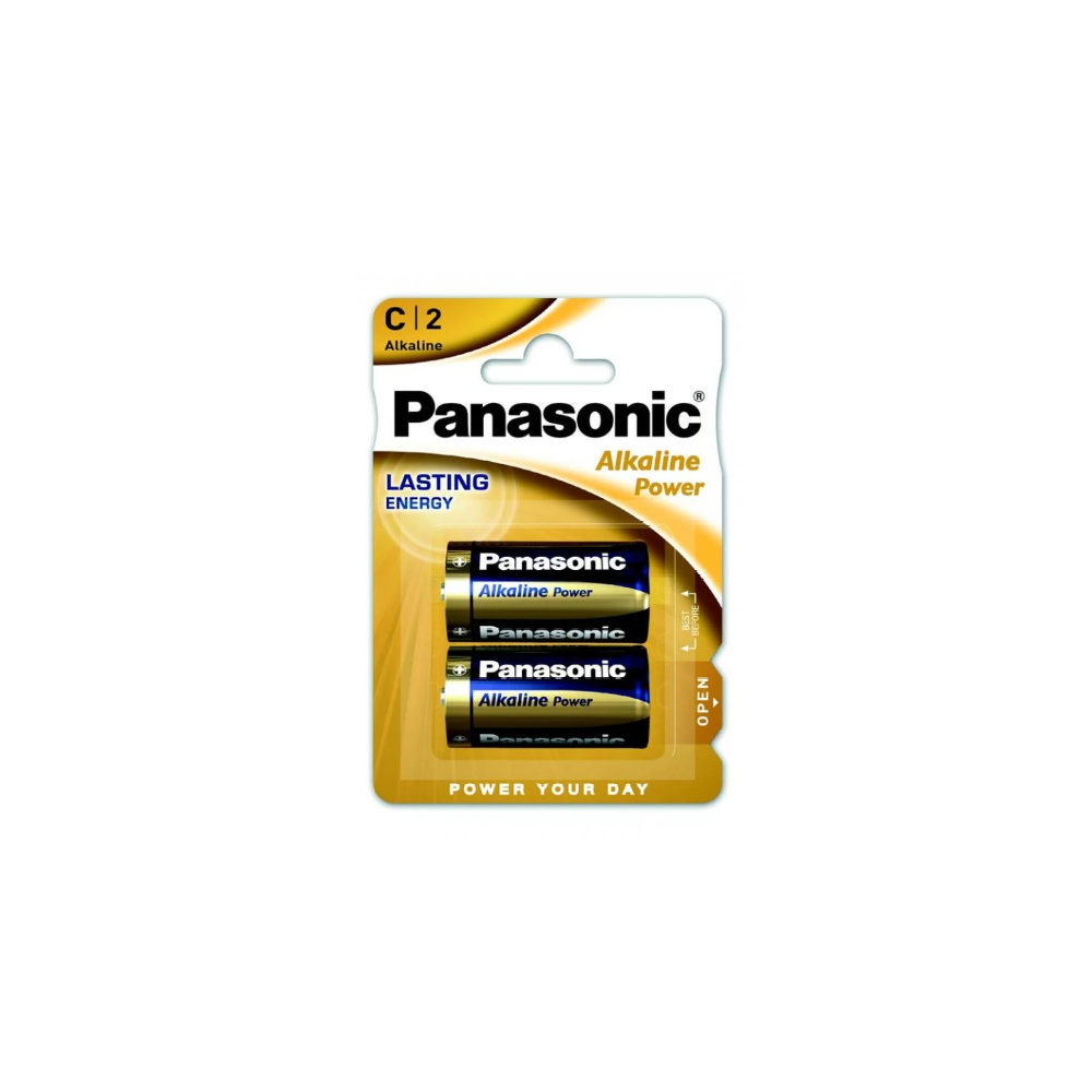 Panasonic Power Αλκαλικές Μπαταρίες C 1.5V 2pcs