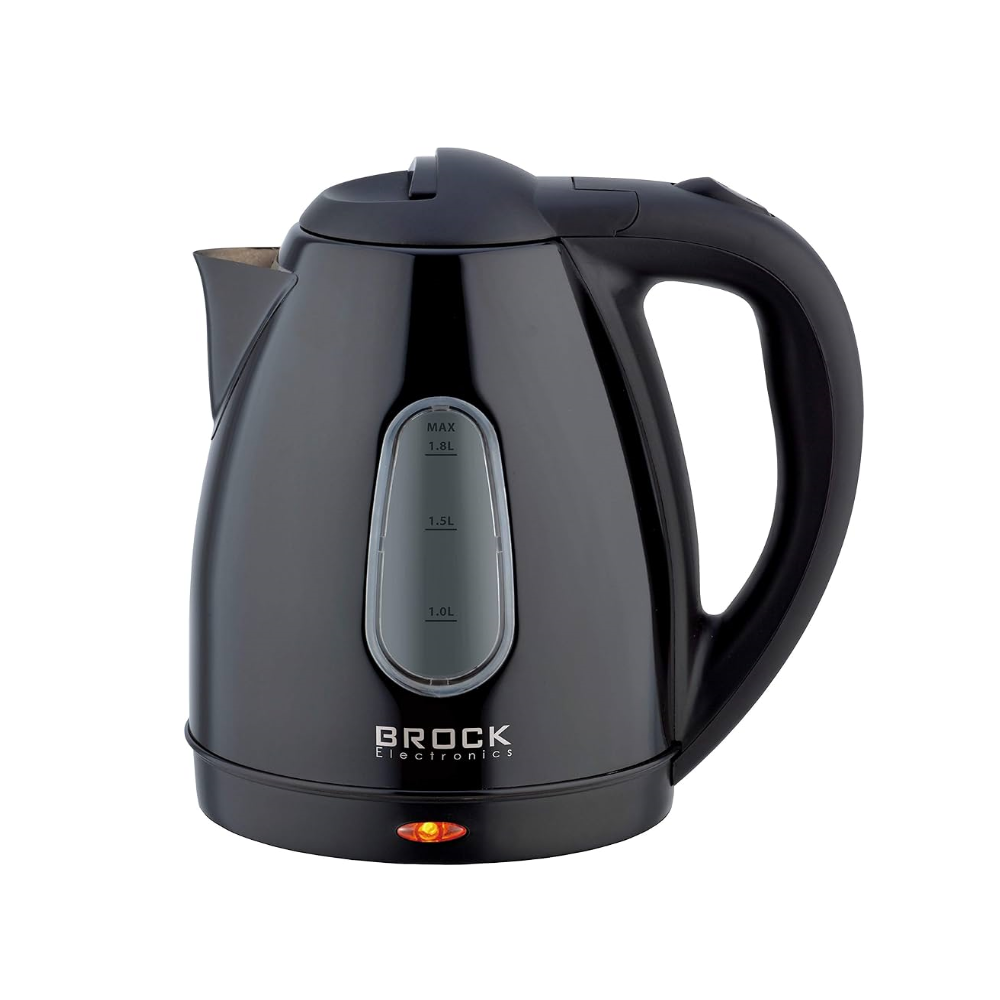 Brock Ηλεκτρικός Βραστήρας 1.8L μαύρος 1500W (WK-0604BK)