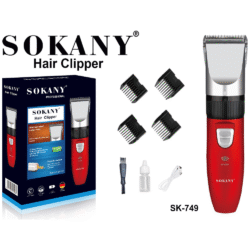Sokany Επαναφορτιζόμενη κουρευτική μηχανή κόκκινη (SK-749) - Image 1